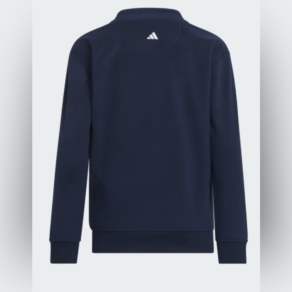 Kids adidas Navy Fleece Sweater - Picture 2 of 4
